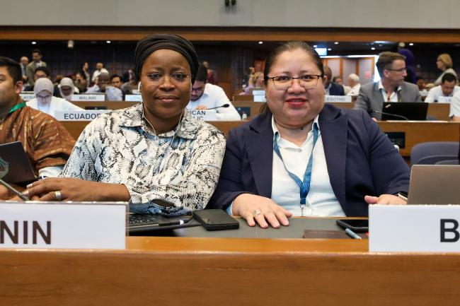 Delegates from Benin and Belize 
