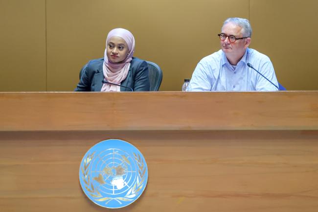 Miruza Mohamed, Maldives, and Ralph Brieskorn, the Netherlands, Co-Chairs of the Contact Group on TOR Replenishment Study 