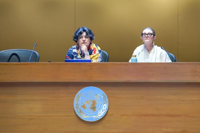 Liana Ghahramanyan, Armenia, and Morgan Simpson, United Kingdom, Co-Chairs of the Contact Group on Feedstocks 