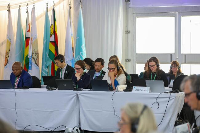 The Convention on Wetlands Secretariat during the session 