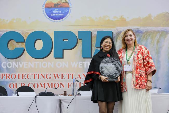 Dayana Blanco Quiroga, Bolivia, and Nathalie Alquier, Danone 