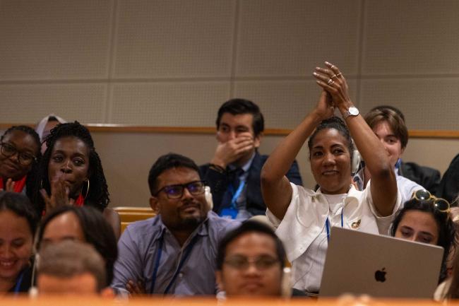Delegates applaud the statement that corruption needs to be addressed and that LGBTQ rights need to be better acknowledged