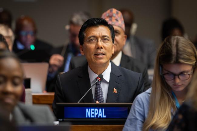 Lok Bahadur Thapa, Nepal, on behalf of LLDCs