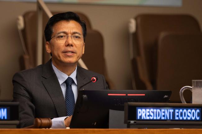 Lok Bahadur Thapa, Vice-President, UN Economic and Social Council (ECOSOC)