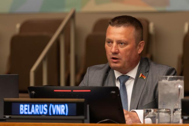 Siarhei Khamenka, National Coordinator, Achievement of Sustainable Development Goals, and Deputy Chairman, Council of the Republic of the National Assembly, Belarus