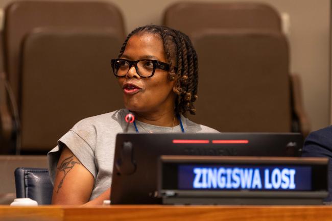 Zingiswa Losi, President, Congress of South African Trade Unions (COSATU)
