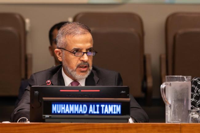 Muhammad Ali Tamim, Deputy Prime Minister and Minister of Planning, Iraq, and Chair, Arab Regional Forum on Sustainable Development