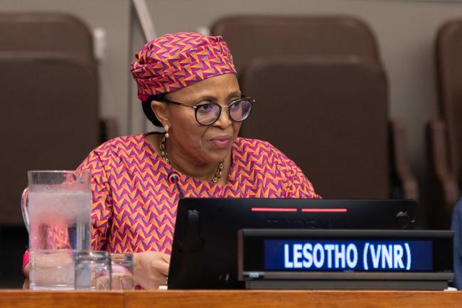 Rets’elisitsoe Matlanyane, Minister of Finance and Development Planning, Lesotho