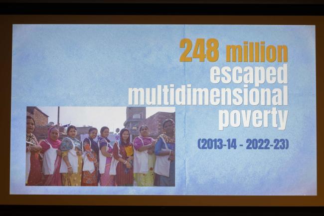 India's VNR highlights their progress in reducing poverty