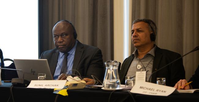 ITPGRFA Secretary Kent Nnadozie , and Working Group Co-Chair Sunil Archak - ITPGRFA_OEWG14 - 9Jul2025