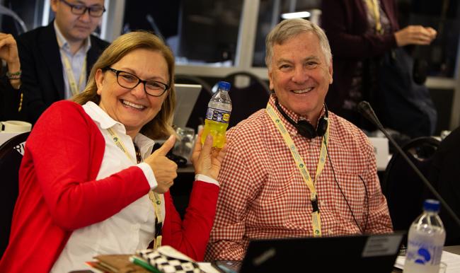 Jasmina Muminovic, Seed Industry, and Tom Nickson, Seed Industry - ITPGRFA_OEWG14 - 7Jul2025