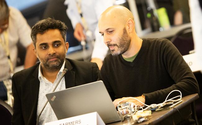 Nithin Ramakrishnan, Civil Society , and Francesco Panié, Farmers Organizations- ITPGRFA_OEWG14 - 9Jul2025