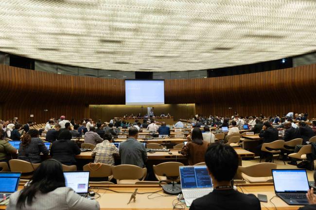 Delegates gather to continue discussions under Contact Group 3
