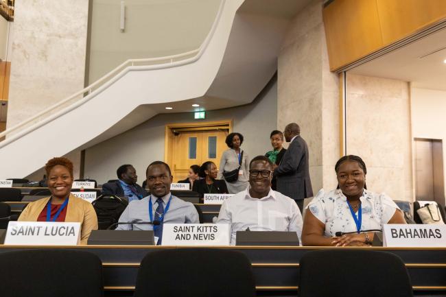 Delegates from Saint Lucia, Saint Kitts and Nevis, and the Bahamas