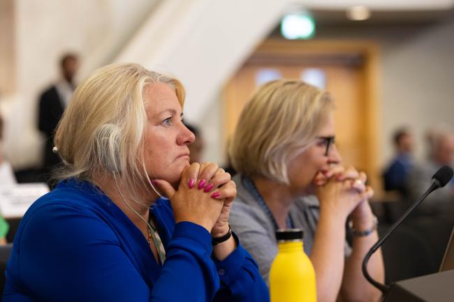 Delegates react to the outcome