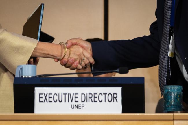 Shaking hands