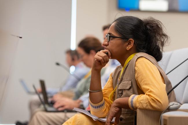 Journalists listen