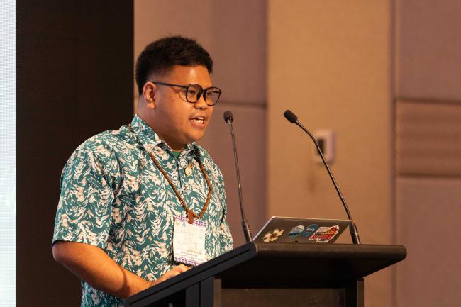 Clarence Gio Almoite, UNEP Children and Youth Major Group (CYMG)