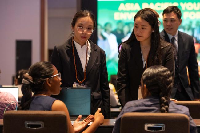 Youth participants speak informally
