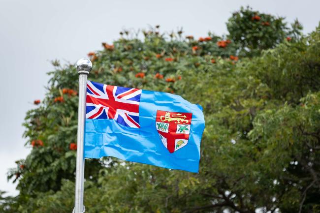 The Fiji flag flies high as the first day of the Senior Officials Meeting begins, taking place in the Pacific for the first time