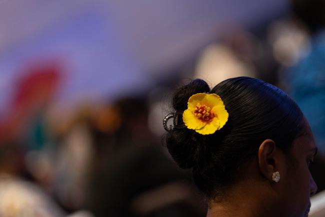 Flower in hair