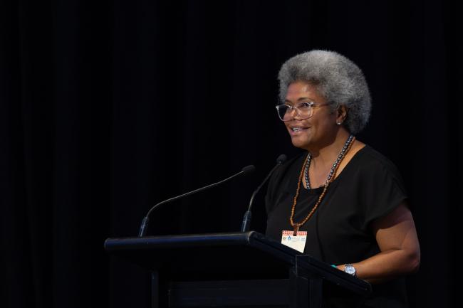 Lenora Qereqeretabua, Assistant Minister for Foreign Affairs, and Deputy Speaker for Parliament, Fiji