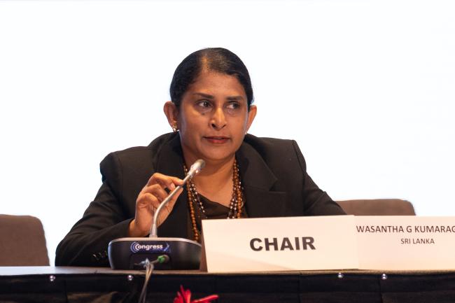 Wasantha Geethanjali Kumaragama, Additional Secretary, Ministry of Environment, Sri Lanka, and Chair, 5th session of the Forum of Ministers and Environment Authorities of Asia Pacific