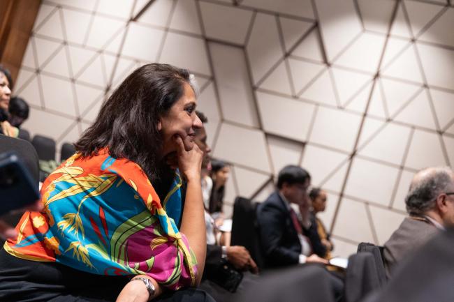 Delegates during the session