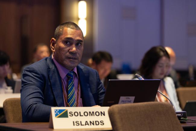 Polycarp Paea, Minister of Environment, Climate Change, Disaster Management and Meteorology, Solomon Islands