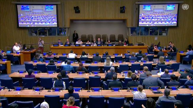 A view of the room at the conclusion of the meeting