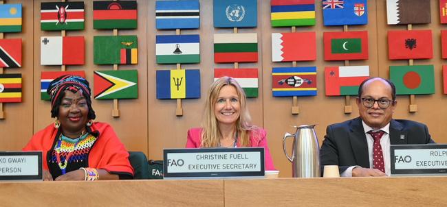 A view of the dias between discussions -CRC21- 23Sep2025