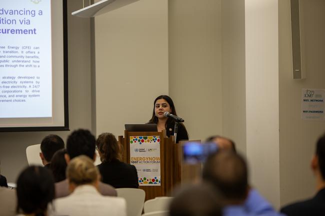 Sakshi Chandra, Engagement Officer, SEforALL - EnergyNow-SDG7 - 25Sep2025