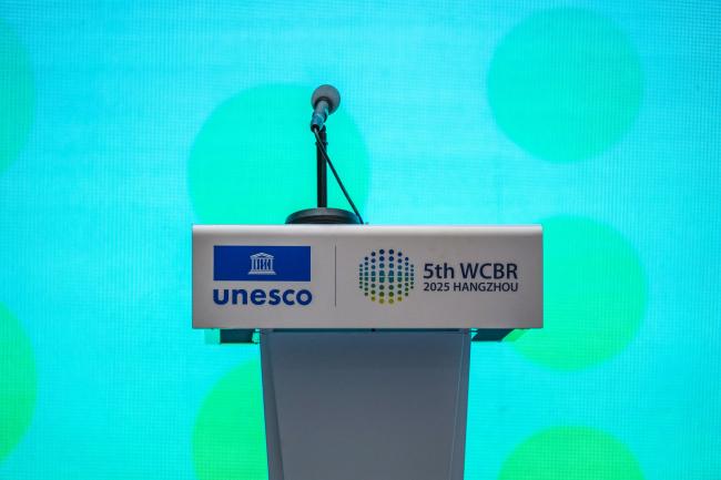 Microphone and Podium
