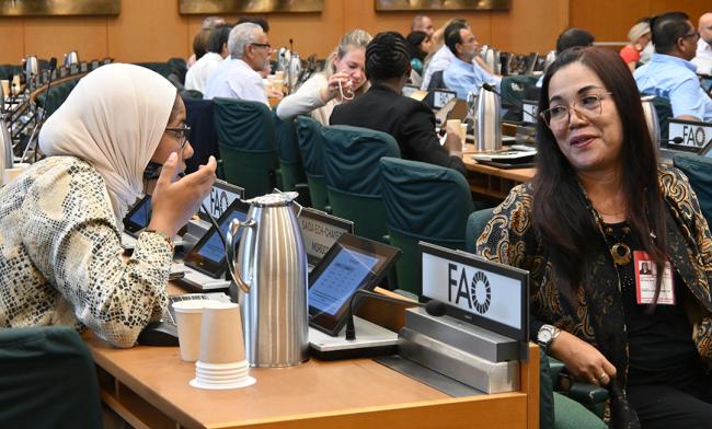CRC members Saida Ech-Chayeb, Morocco, and Yenny Meliana, Indonesia -CRC21- 24Sep2025