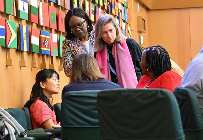 Chair Gwayi discusses the way forward with the Secretariat - CRIC21 - 26Sep2025