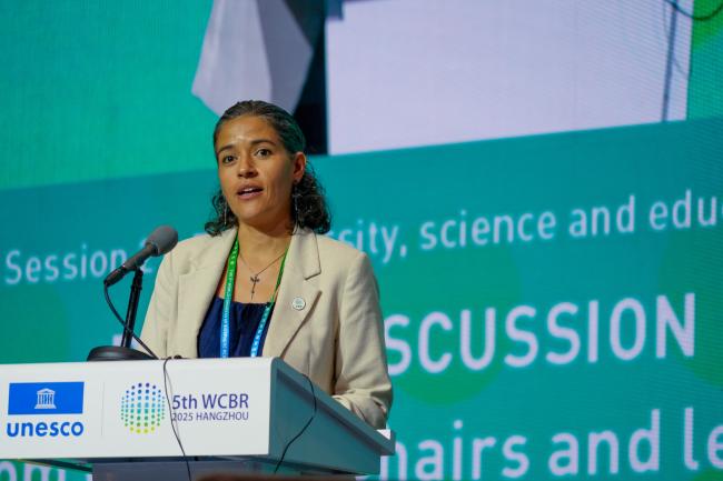 Tania Moreno-Ramos, Director of the UNESCO Chair on Biosphere Reserves and Natural World Heritage Sites, University for International Cooperation, Costa Rica
