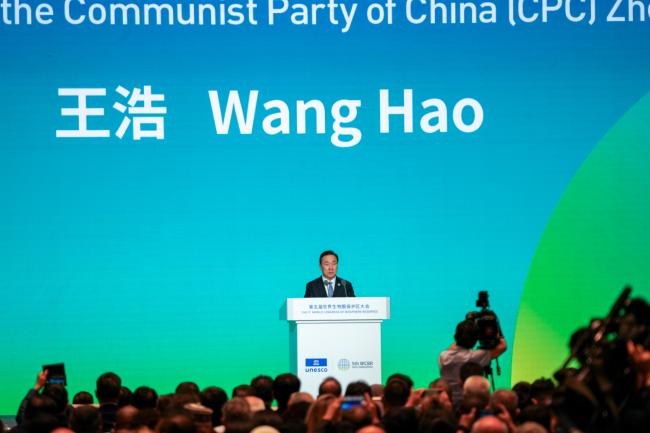 Hao Wang, Secretary of the Communist Party of China (CPC) Zhejiang Provincial Committee, the People's Republic of China