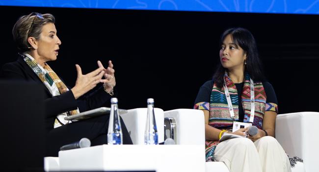 Becky Anderson, Managing Editor, CNN Abu Dhabi, and Frances Camille Rivera, Oceanus Conservation - Nature is everyone's business - Nature is everyone's business - IUCN-World Conservation Congress 2025- 10Oct2025