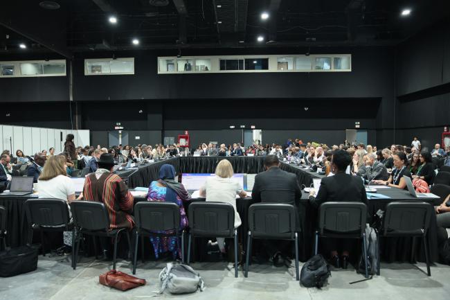 View of the room during the contact group on modus operandi of SB8J