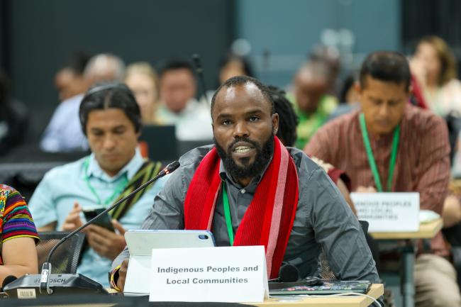 Ramson Sinya Karmushu, Indigenous Peoples and local communities