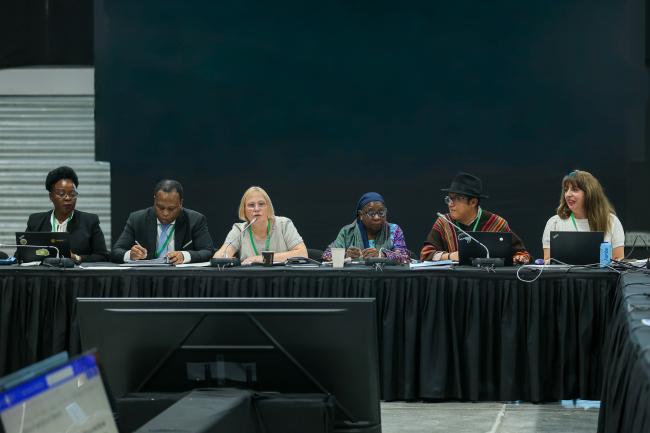 View of the dais during the contact group on modus operandi of SB8J