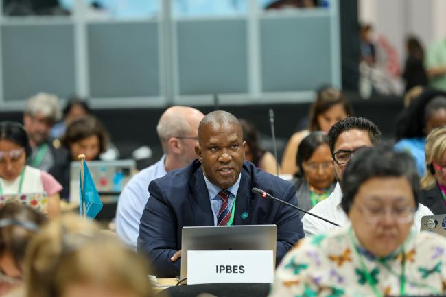IPBES Executive Secretary Luthando Dziba