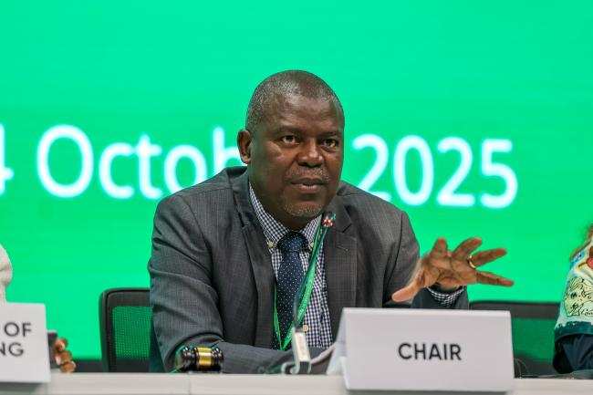 SBSTTA 27 Chair Jean Bruno Mikissa, Gabon