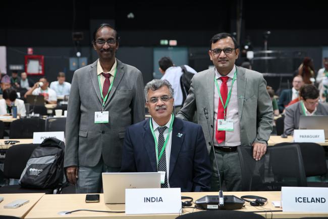 The Indian delegation
