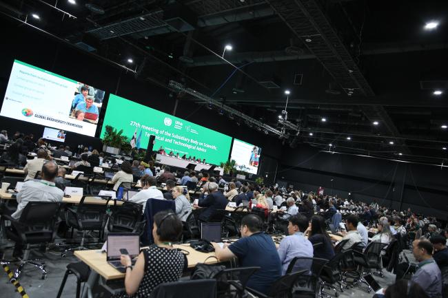 View of the room during the afternoon plenary