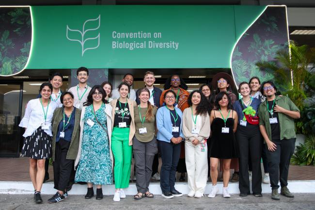 The Global Youth Biodiversity Network delegation