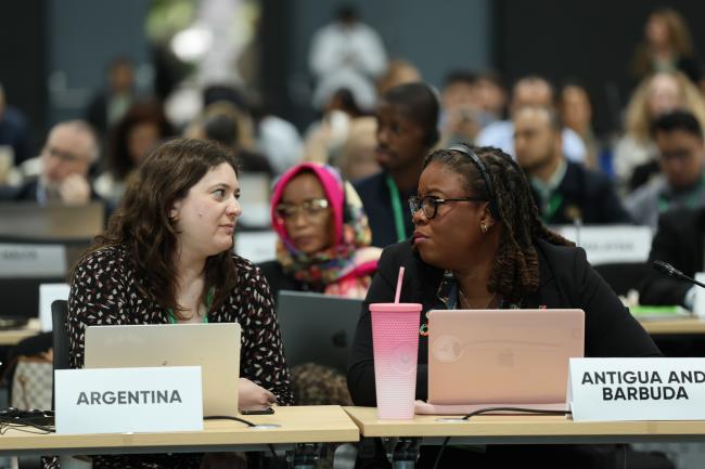 Corina Sarli, Argentina, with Nneka Nicholas, Antigua and Barbuda