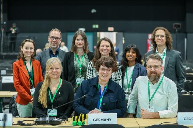 The German delegation