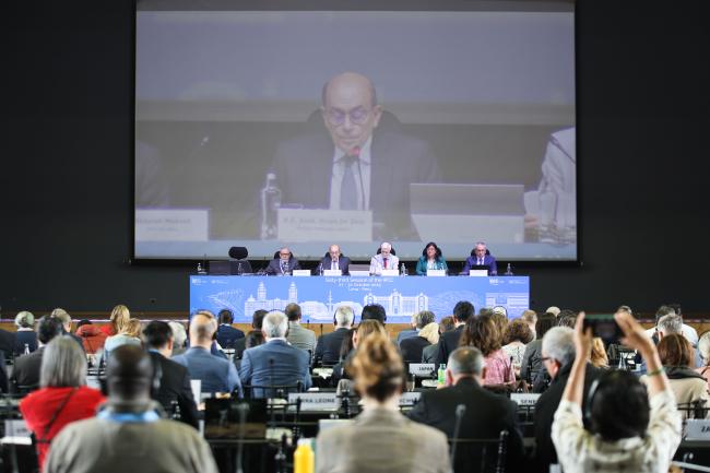 View of the room during the opening session 