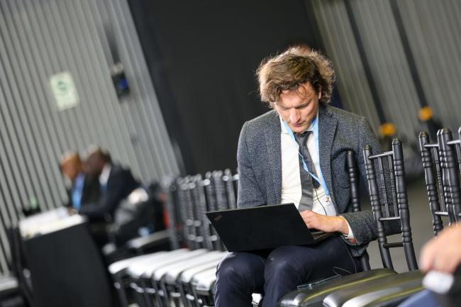 Delegates during the session 